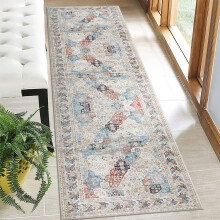 (60 x 220 cm, Coastal) Traditional Large Rugs Nonslip Living Room Bedroom Carpets Kitchen Hallway Runner Rug & Door Mats