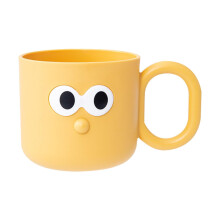 Mouthwash Cups Reusable AntiDrop Bathroom Cup with Handle, Kids Toothbrush Re Cups, Yellow