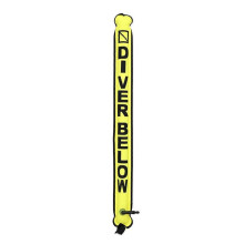 Marker Buoy Scuba Diving with Hook Sausage Signal Tube Yellow