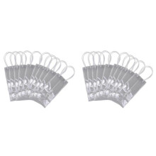 Pack of 10 Wine Cooler Bag Ice Bag Transparent PVC with Handle