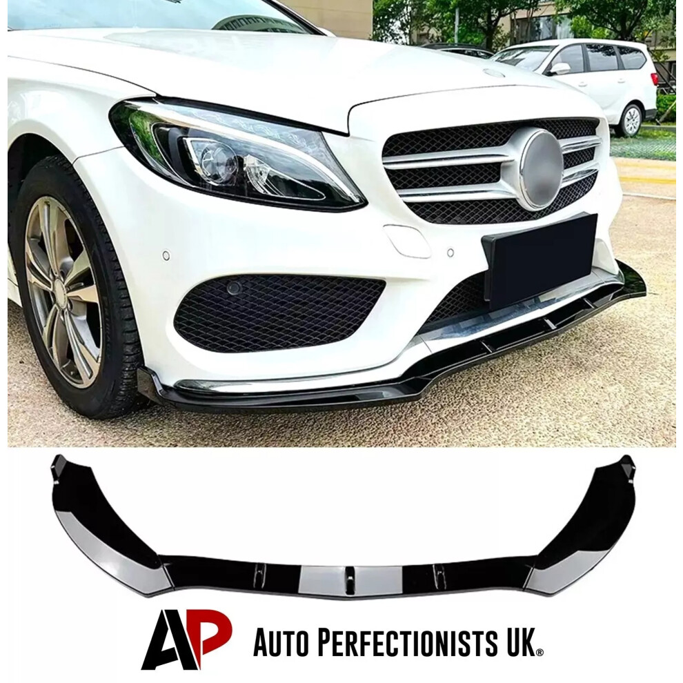For Mercedes C Class Amg Line C43 Front Splitter Spoiler Lip W205 C205 5061072664007