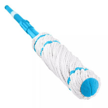 (Default) Extendable Twist Mop Microfibre Cotton Mop Head Adjustable Handle Self Wringing