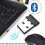 (Black) USB Adapter for Computer Mice and Keyboards 2.4G Wireless Receiver Universal Connectivity 2