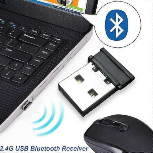 (Black) USB Adapter for Computer Mice and Keyboards 2.4G Wireless Receiver Universal Connectivity 1