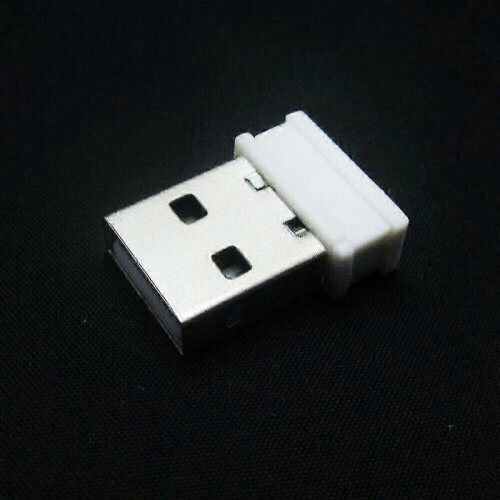 (White) USB Adapter for Computer Mice and Keyboards 2.4G Wireless Receiver Universal Connectivity