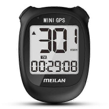(Black)MEILAN M3 Mini GPS Cycling Computer with IPX5 Waterproof Rating 1.7-inch Display and Smart Speedometer