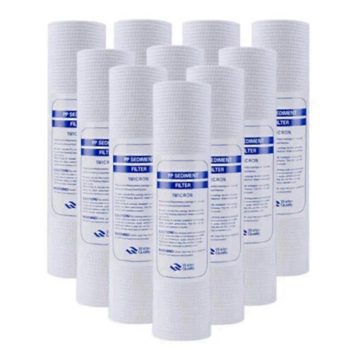 10 PCS Universal Water Filter PP Cotton Filter Sediment Water Filters Polypropylene Material , 5 Mi