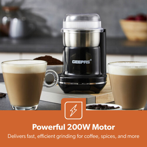 GEEPAS Geepas Electric Coffee Grinder Herbs Nuts Spices Grinding Mill 200W 2