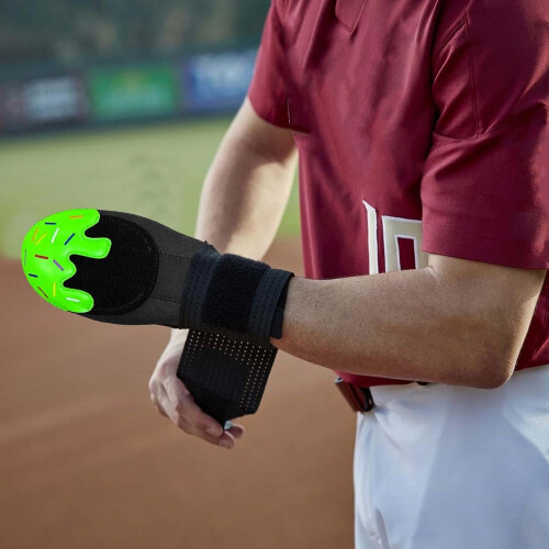 Sliding gloves for baseball – protective training glove with elastic strap green 1