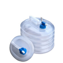 Rain Barrel Foldable Water Storage Bucket Water Storage Kitchen Plastic with Tap Household Water Bucket (15L) 15 l Clear
