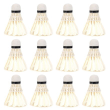 12 Pieces Feather Hard Foam Badminton Badminton Balls Badminton Shuttlecock Badminton Shuttlecock Springs for Sports