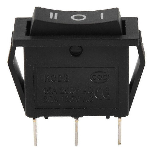 AC15A/250V 20A/125V 3 Pin SPDT ON-OFF-ON 3 Position Snap Rocker Switch 2
