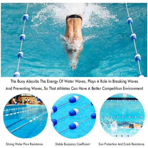 Floating rope for builtin pools (40ft/12m) 2