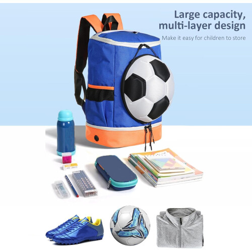 Football Backpack with Ball and Shoe Compartment, 1