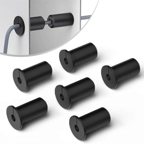 6PCS Wall Grommets 3/4Inch Bushing for Ethernet Cable 19mm Diameter Hole Routing 1