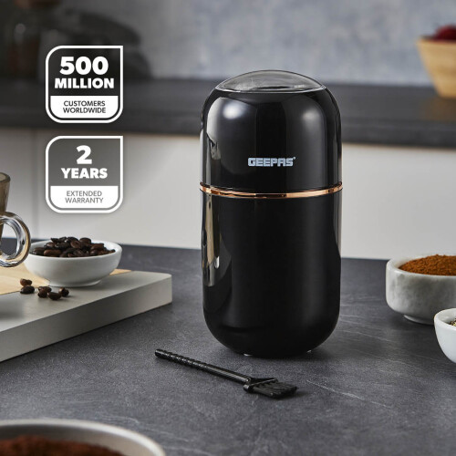 GEEPAS (Black) Geepas Electric 80g Coffee Spice Herb Grinder 2