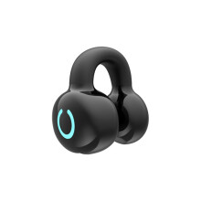 Clip-on wireless Bluetooth headset, open-ear bone conduction, sports noise reduction, long battery life