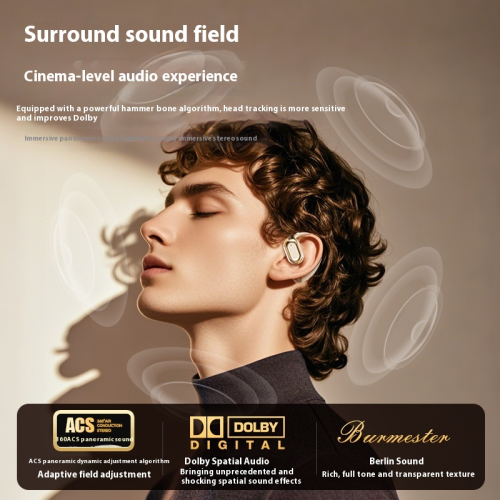 Ear-hook Bluetooth headset, bone conduction, wireless, for running and sports 2
