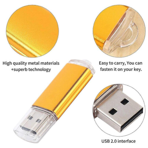 10 x 512MB Memory Stick USB Flash Drive 2.0 Gold 2