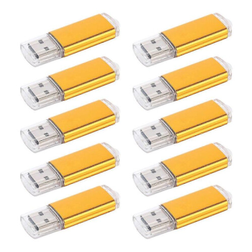 10 x 512MB Memory Stick USB Flash Drive 2.0 Gold