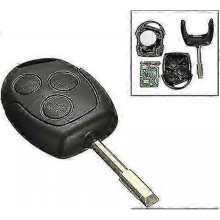 1pcs 3 Button 433mhz Remote Entry Key Fob for Ford/mondeo/fiesta/focus/ka Transit