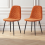 (Orange, 2) 2/4/6x Dining Chairs metal Legs Home office 1