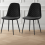 (Black, 2) 2/4/6x Dining Chairs metal Legs Home office 1
