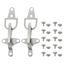 4 Pairs Interlock Buckles Coat Lobster Clasp Metal Clip Toggle Holder Sweater Closure for Backpacks