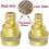 2Pcs A/C R134a to R1234yf Conversion Kit,Quick Adapter Adjustable HighandLow Voltage Connector,for Air Conditioner 2