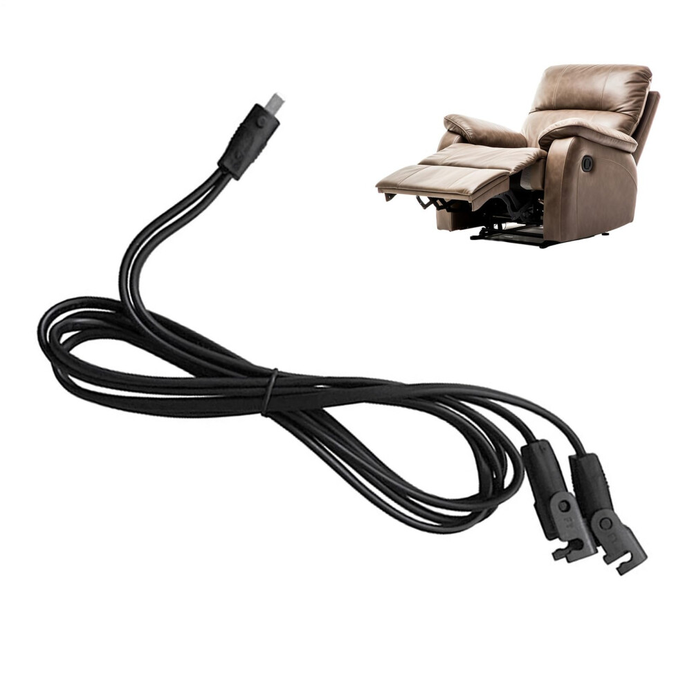Replacement Cable For Lift Chair, 2 Pin Cable For Recliner, Black 6276012960432