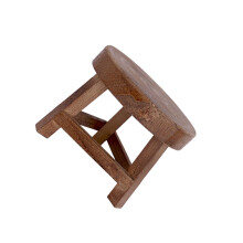Wooden Low Stool Small Round Shape Plant Stand Floor Stool Home Decor Flower Pot Holder Shelf Modern