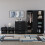 Vida Designs (Black) Riano 4 Piece Bedroom Set 8 3