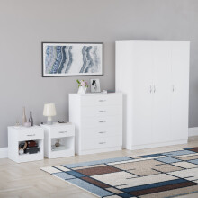 (White) Riano 4 Piece Bedroom Set 8