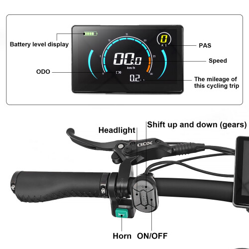 Emoko C94 long-range electric bicycle, 35AH, 750W 2