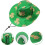 Cowboy hat with sequ trim Scottish fabric trimmed plush 3