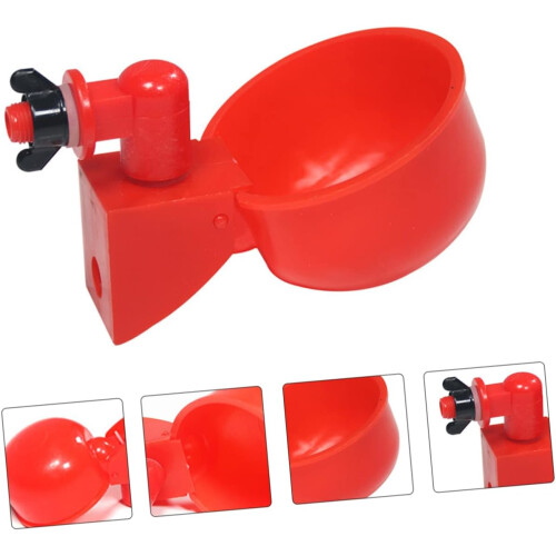 Automatic Chicken Drinker, Poultry Drinker, Water Container, Plastic, Pack of 2 1