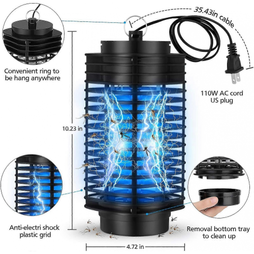 Lamp Bug Zapper Electric Insect Killer Non-toxic Pest Control Fly Traps 1