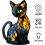 2025 Populaire kattenlamp-teckellamp-bigfootlamp PUW0431 4