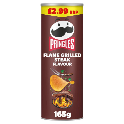 Pringles Pringles Flame Grilled Steak Sharing Crisps 165g (Pack of 6) 1