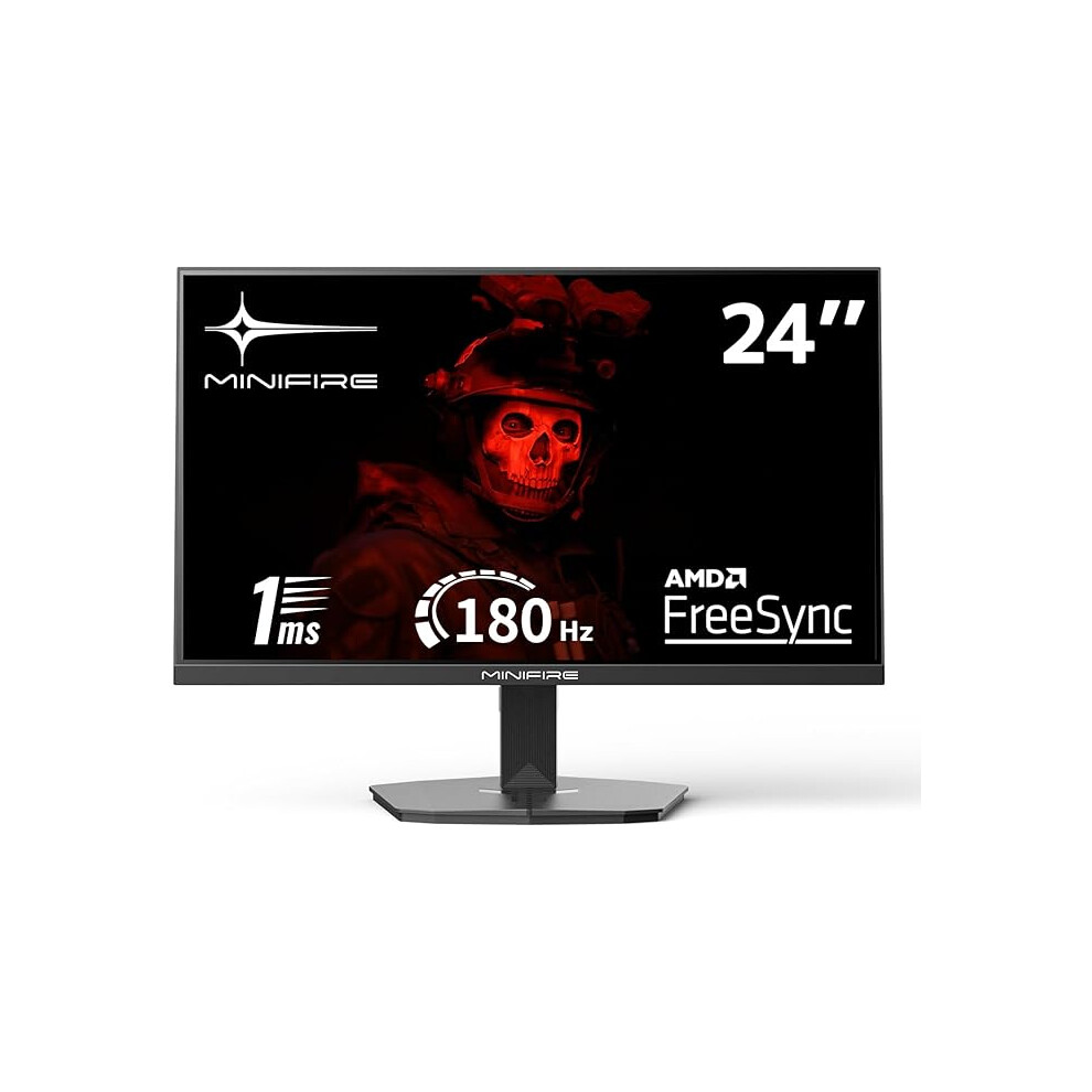 Minifire Mfg24f4l 24 Inch Gaming Monitor, Fhd 1080P, Gaming Monitor 180Hz, 1Ms, Hdr, Blue/Light 012347658493