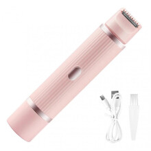 (C, Pink) Waterproof Electric Shaver for Women Smoothes Silky Wet/Dry Face Body Epilator for Legs Armpits