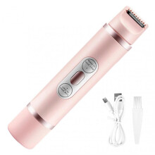(B, Pink) Waterproof Electric Shaver for Women Smoothes Silky Wet/Dry Face Body Epilator for Legs Armpits