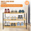 3 Tier Natural Bamboo Shoe Rack with Easy Assembly & Strong Stand Space Saving for Home Dormitory 4