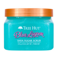 Tree Hut Blue Lagoon Złuszczający i nawilżający peeling do ciała z cukrem shea 18 oz