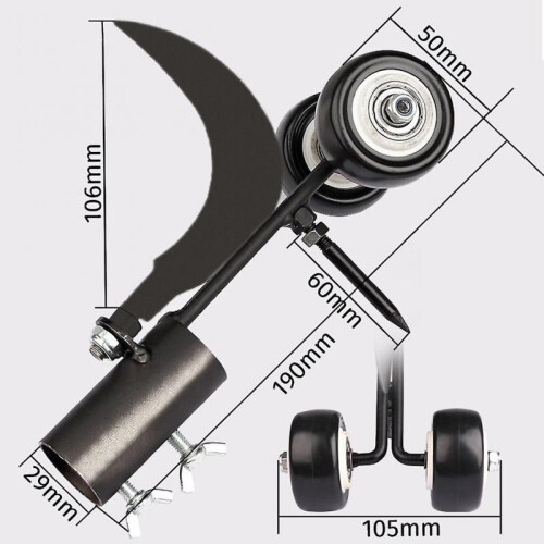 (B) Gardening Weeder Roller Tool with Hook Durable Sturdy Gardening Tool for Courtyards Weeds 1