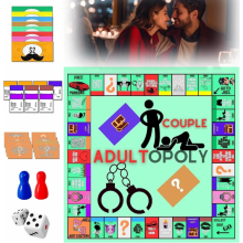 Gioco da tavolo per coppie Adultopoly Gioco da tavolo per coppie Opoly Gioco da tavolo per intrattenimento Giochi di carte da tavolo