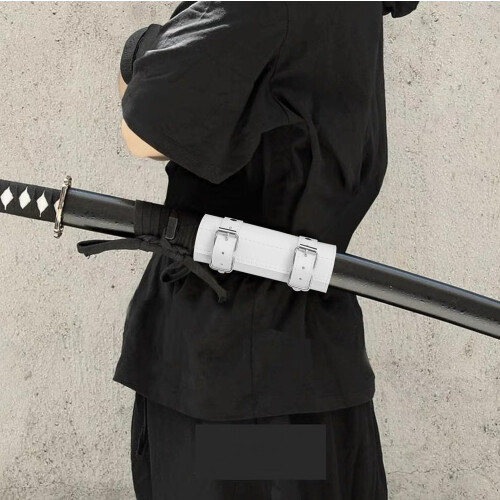 Katana Sword Holder with Belt, Robust for Comfortable Carry, White 1