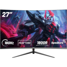 LXZ 27 Inch Curved Gaming Monitor 180Hz, Full HD 1080P Frameless 1800R Gaming Display