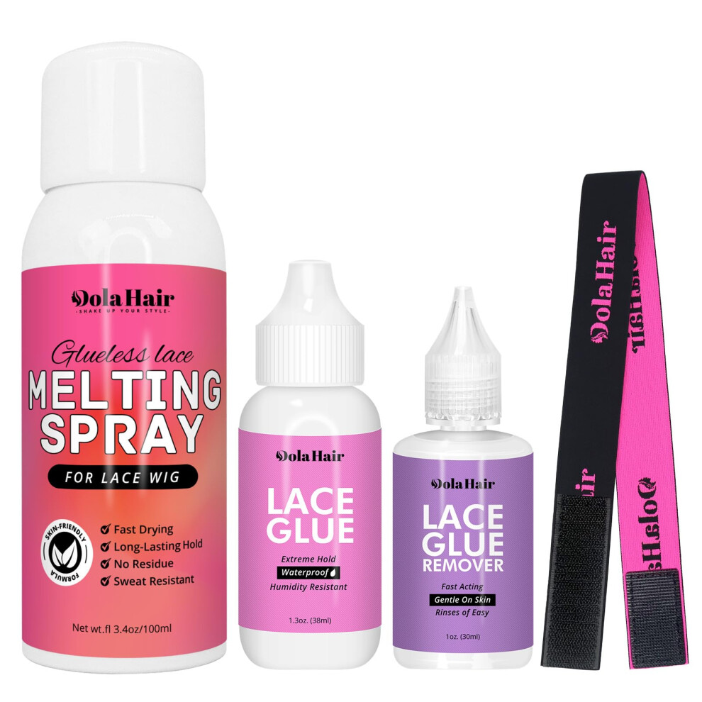 Dolahair Wig Glue Spray For Front Lace Wig Lace Melting Spray For Wigs Melting Spray Lace Bond Spray Wig Glue Spray Lace Melting Kit Lace Glue Kit Wig Not,Specified