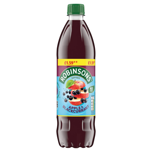 Robinsons Apple & Blackcurrant No Added Sugar Squash 750ml (Packof12) 1